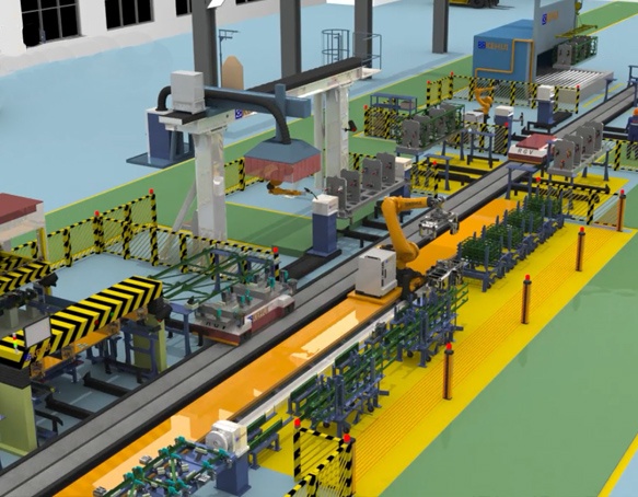 軍工智能焊接柔性化生產線