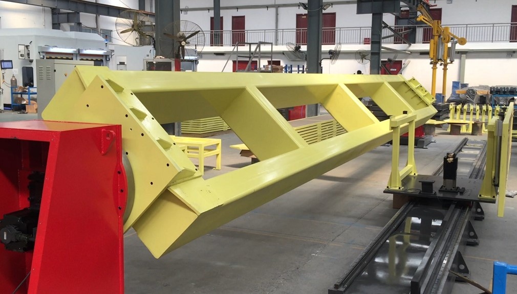 大型鋼構(gòu)焊接機(jī)器人工作站