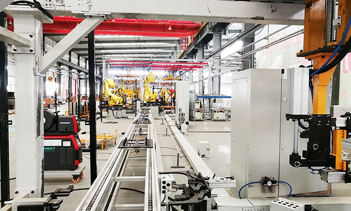 鋁合金集裝箱側箱自動化焊接生產線